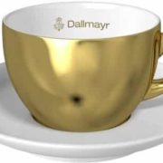 Goldene Cappuccinotasse