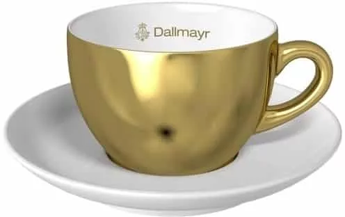 Goldene Cappuccinotasse