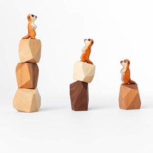 Holzspielzeug Erdmännchen Familie