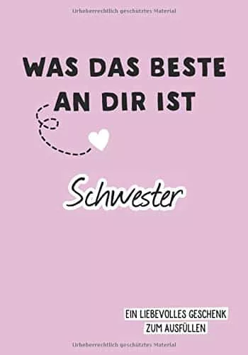 Schwester Ausfüllbuch