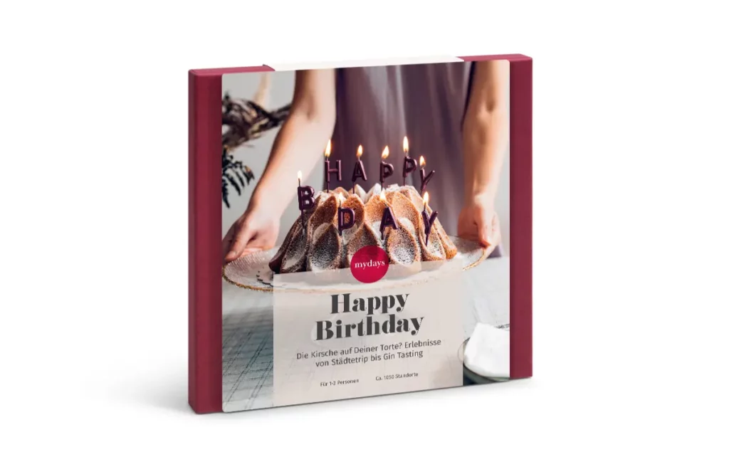 Erlebnisgutscheinbox zum Geburtstag