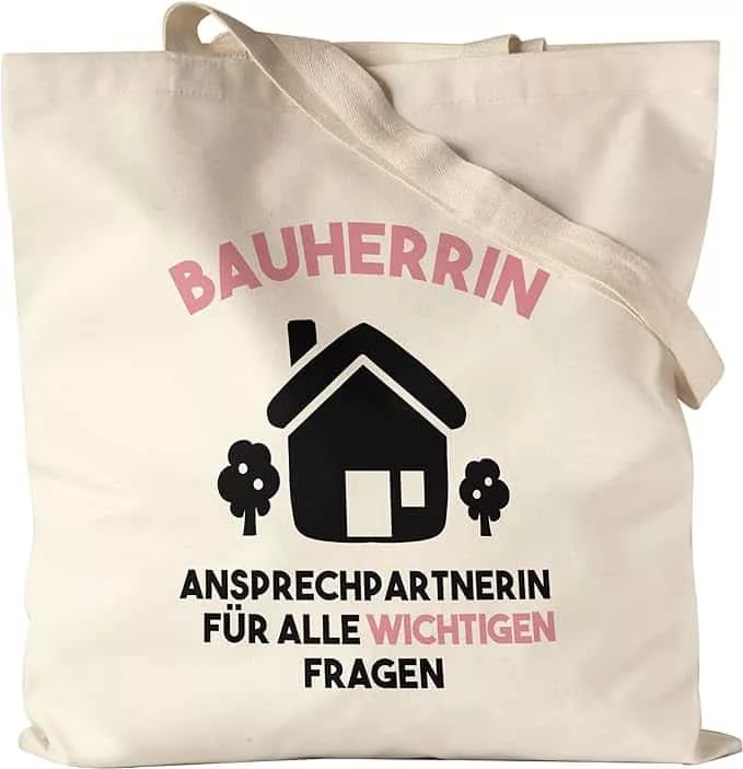 Geschenktasche zum Einzug oder Richtfest