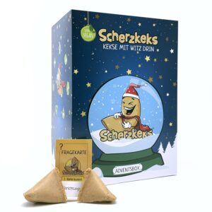 Adventskalender mit Schokoglückskeksen