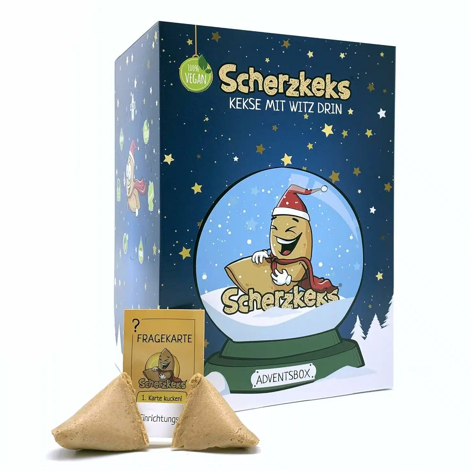 Adventskalender mit Schokoglückskeksen