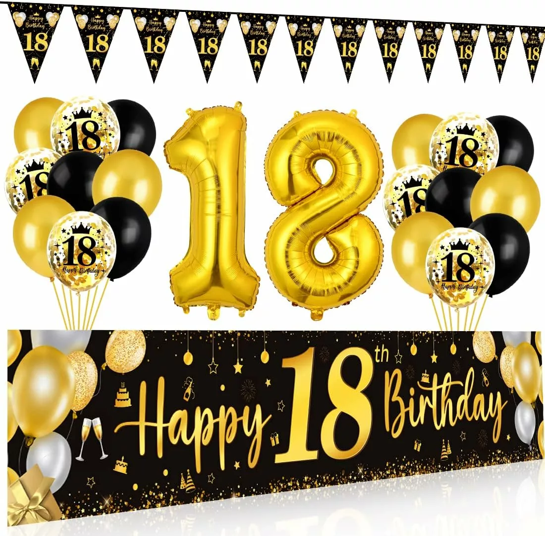 18. Geburtstag Motto Partyset