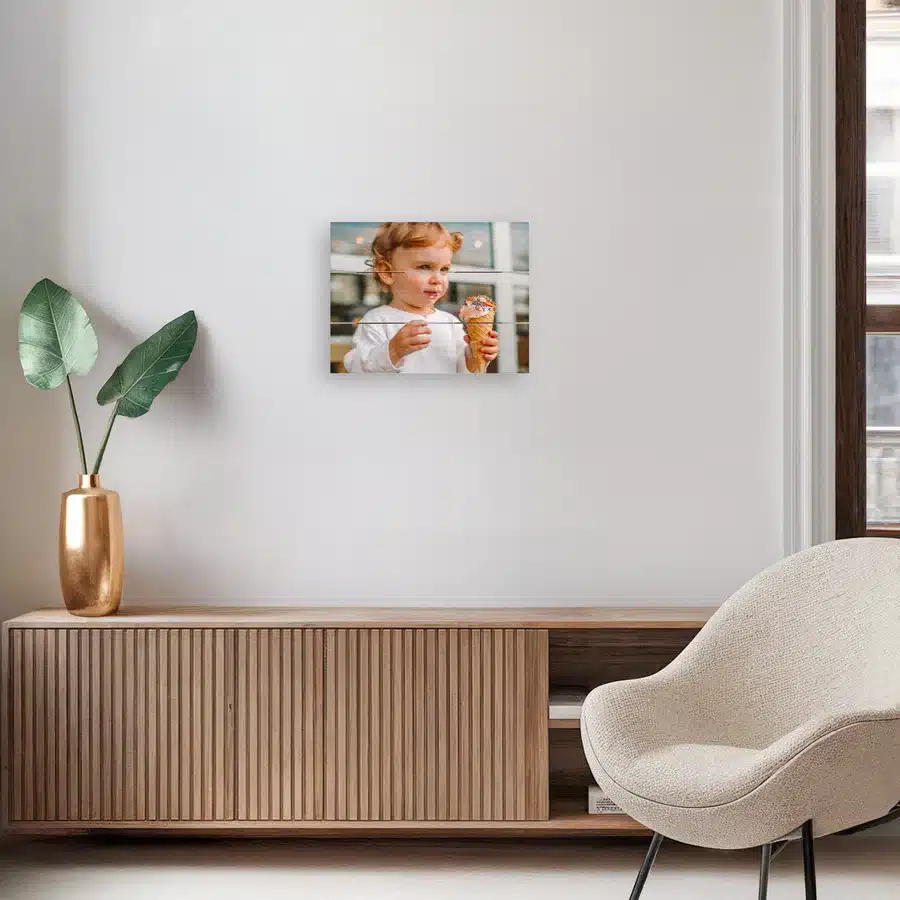 Wandbild aus Holz