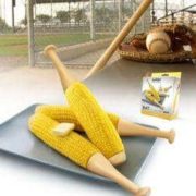 Maiskolbenhalter im Baseballschläger-Design