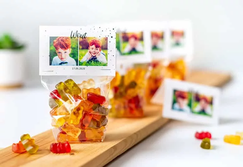 Bonbon-Beutel mit einem Wunschdruck