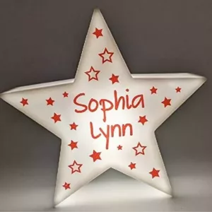 Leuchtstern mit Wunschnamen