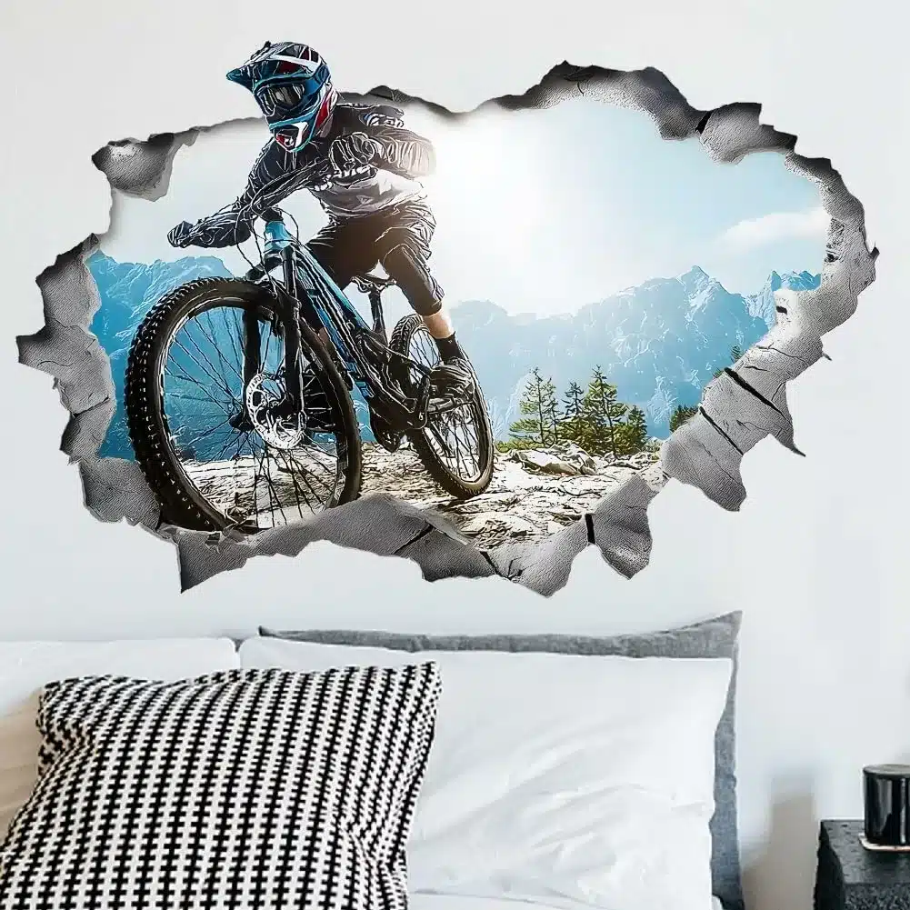 3D Wandtattoo für Biker