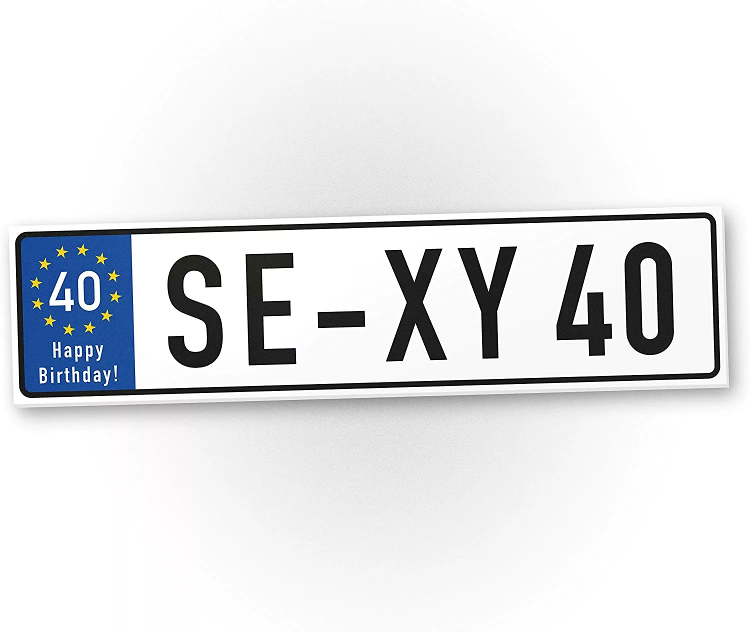 Deko-Kennzeichen zum 40. Geburtstag