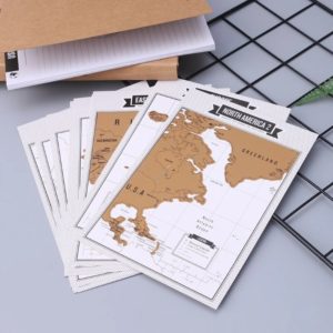 Reisetagebuch mit Scratch-Off-Karten