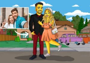 Euer Hochzeitsfoto als Simpsons Foto