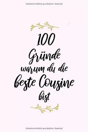 liebevolles Ausfüllbuch für deine Cousine