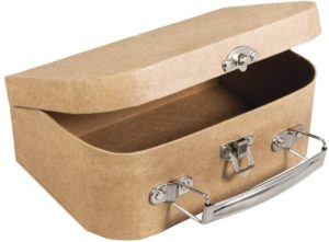 Papp-Koffer für DIY-Reisegeschenke