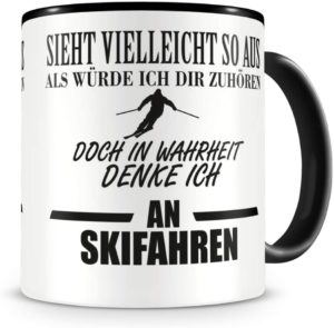 Tasse für Skifahrer