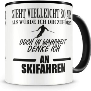 Tasse für Skifahrer