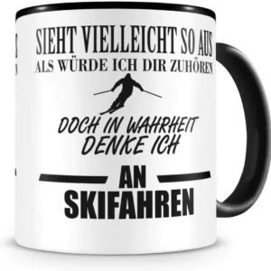 Tasse für Skifahrer