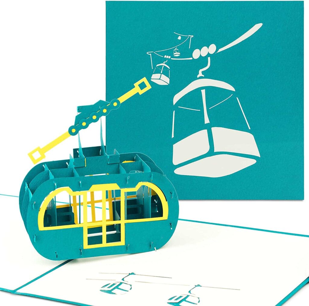 Pop-Up-Karte für Bergfans