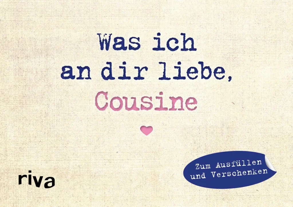 Mini-Ausfüllbuch für Deine Cousine