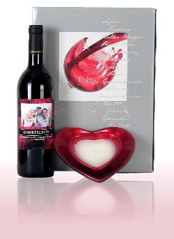 Geschenkset Wein mit Herz