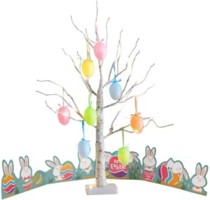 Osterbaum mit LED-Lichtern