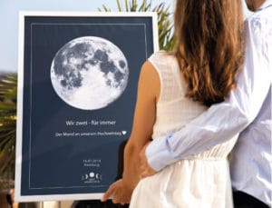 Personalisiertes Mondposter des Moments deines Lebens!