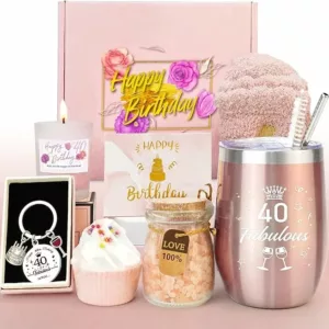 Geschenkbox für Frauen zum 40. Geburtstag
