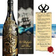 Rotwein in Vintage Geschenkbox