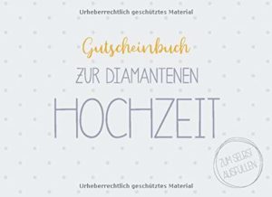 DIY-Gutscheinbuch zur Diamanten-Hochzeit