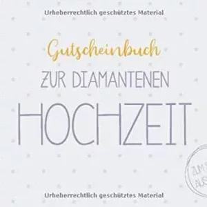 DIY-Gutscheinbuch zur Diamanten-Hochzeit