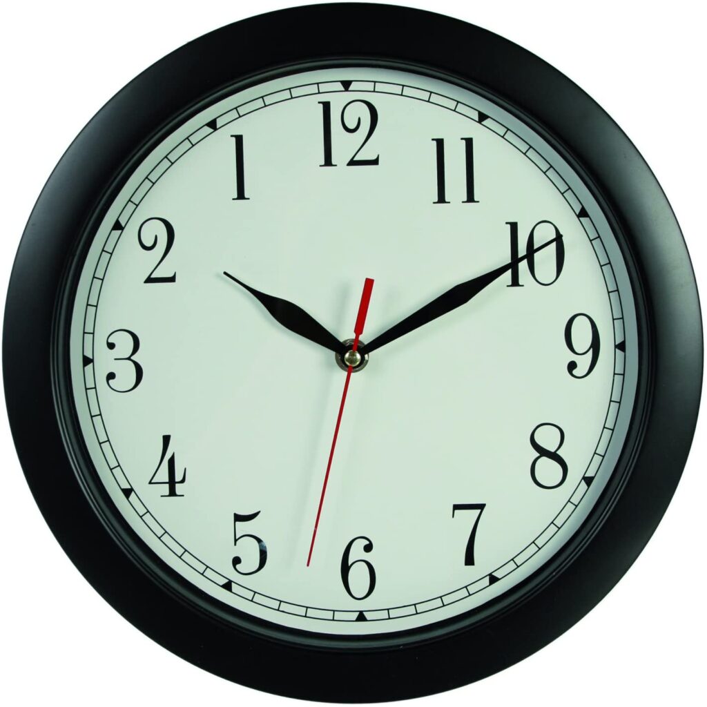 rückwärtslaufende Wanduhr