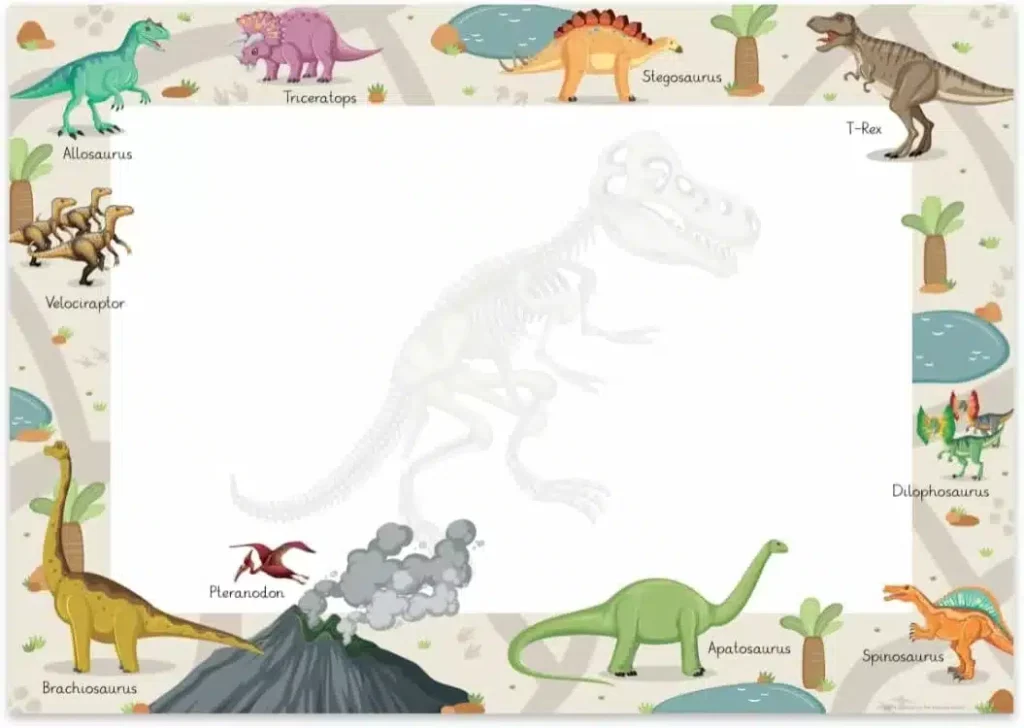 Dinosaurier Schreibtischunterlage