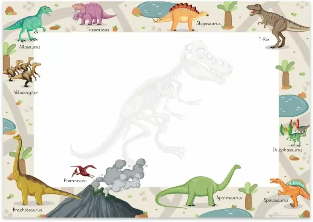 Dinosaurier Schreibtischunterlage
