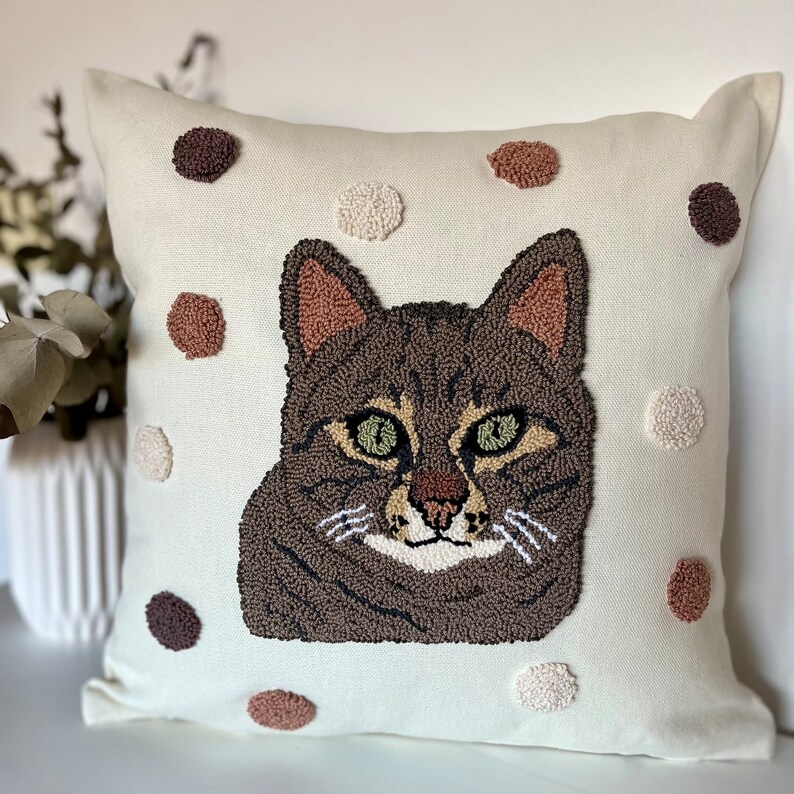 Kissen mit eigenem Katzenmotiv