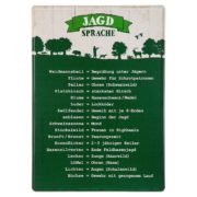 AKAH Metallschild Jägersprache