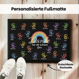 Fußmatte zum Kita Abschied