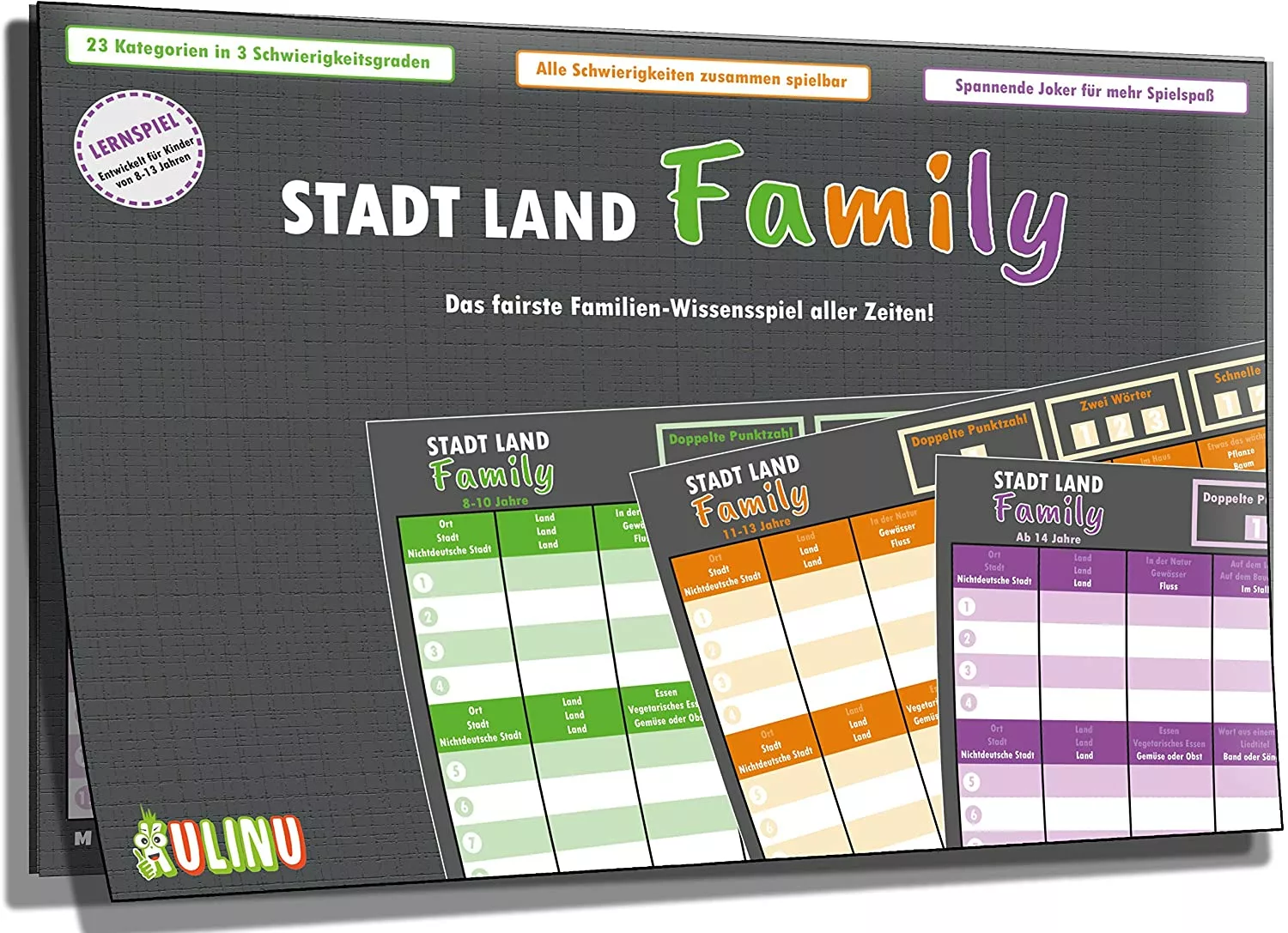 Gesellschaftsspiel Stadt, Land, Family