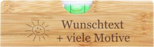 Wasserwaage mit Gravur