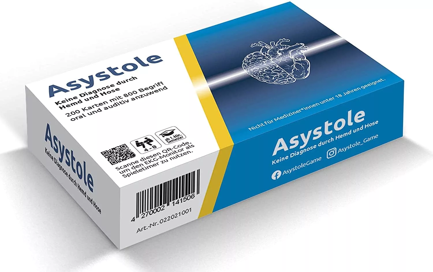 Geschenk für Medizinerinnen und Mediziner „Asystole Gesellschaftsspiel“