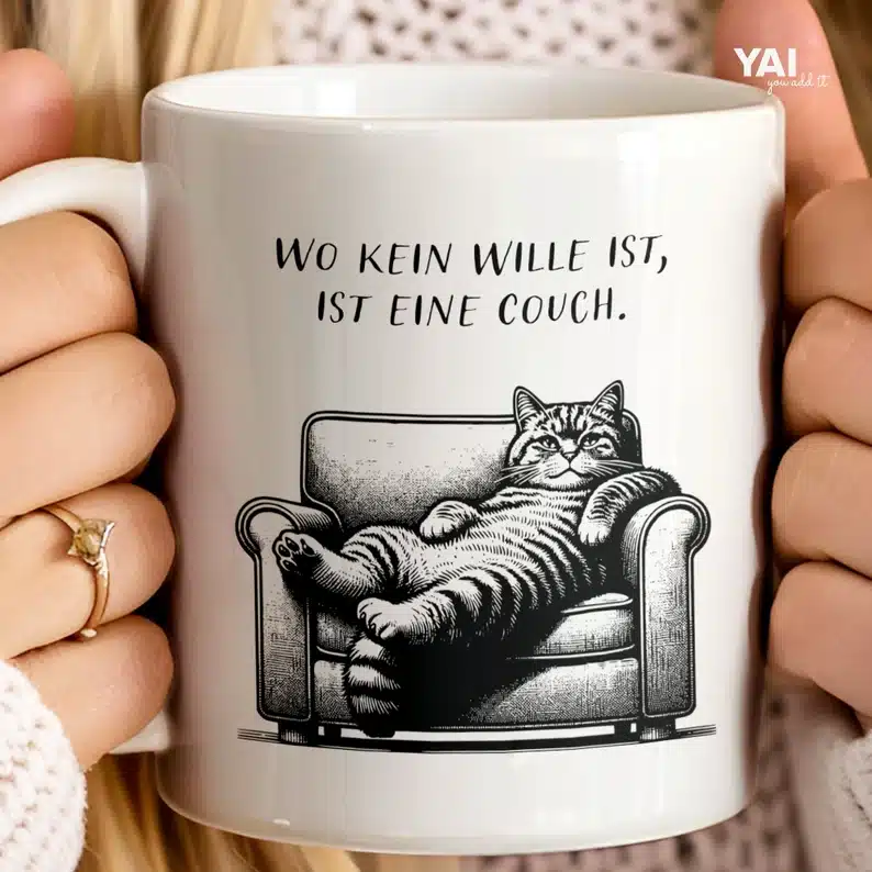 Homeoffice-Tasse für Katzenliebhaber