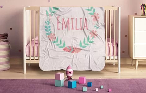 Kinderdecke mit Namen
