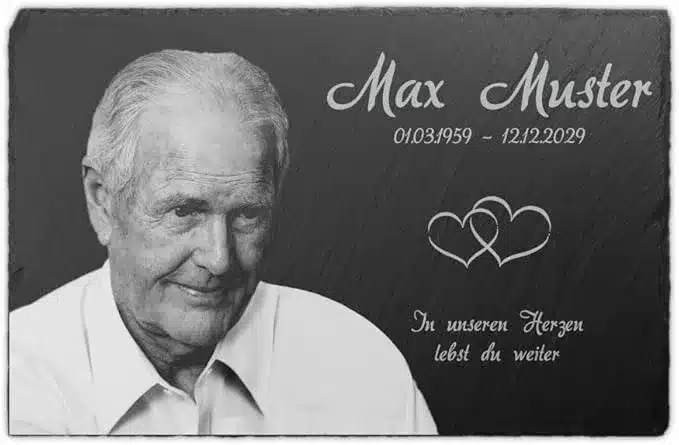 Gedenktafel aus Schiefer