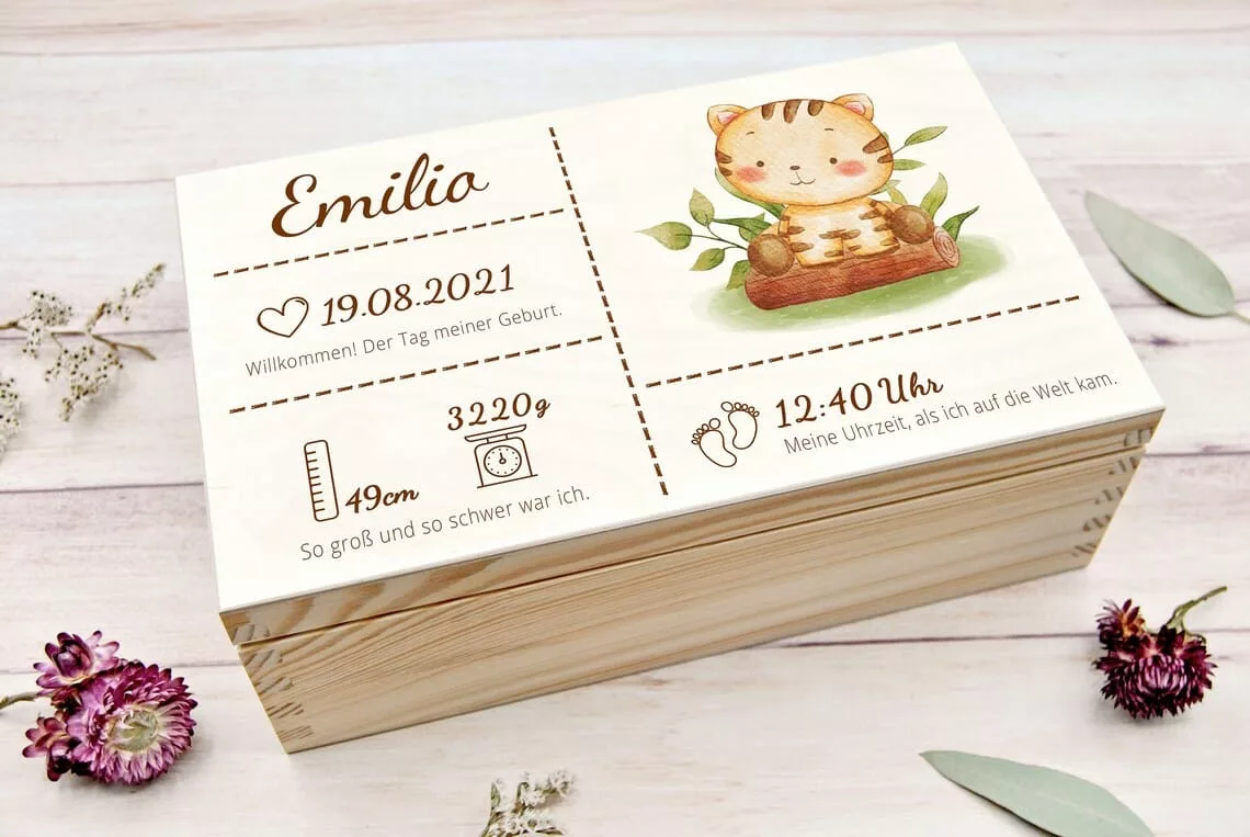 Erinnerungsbox zur Geburt