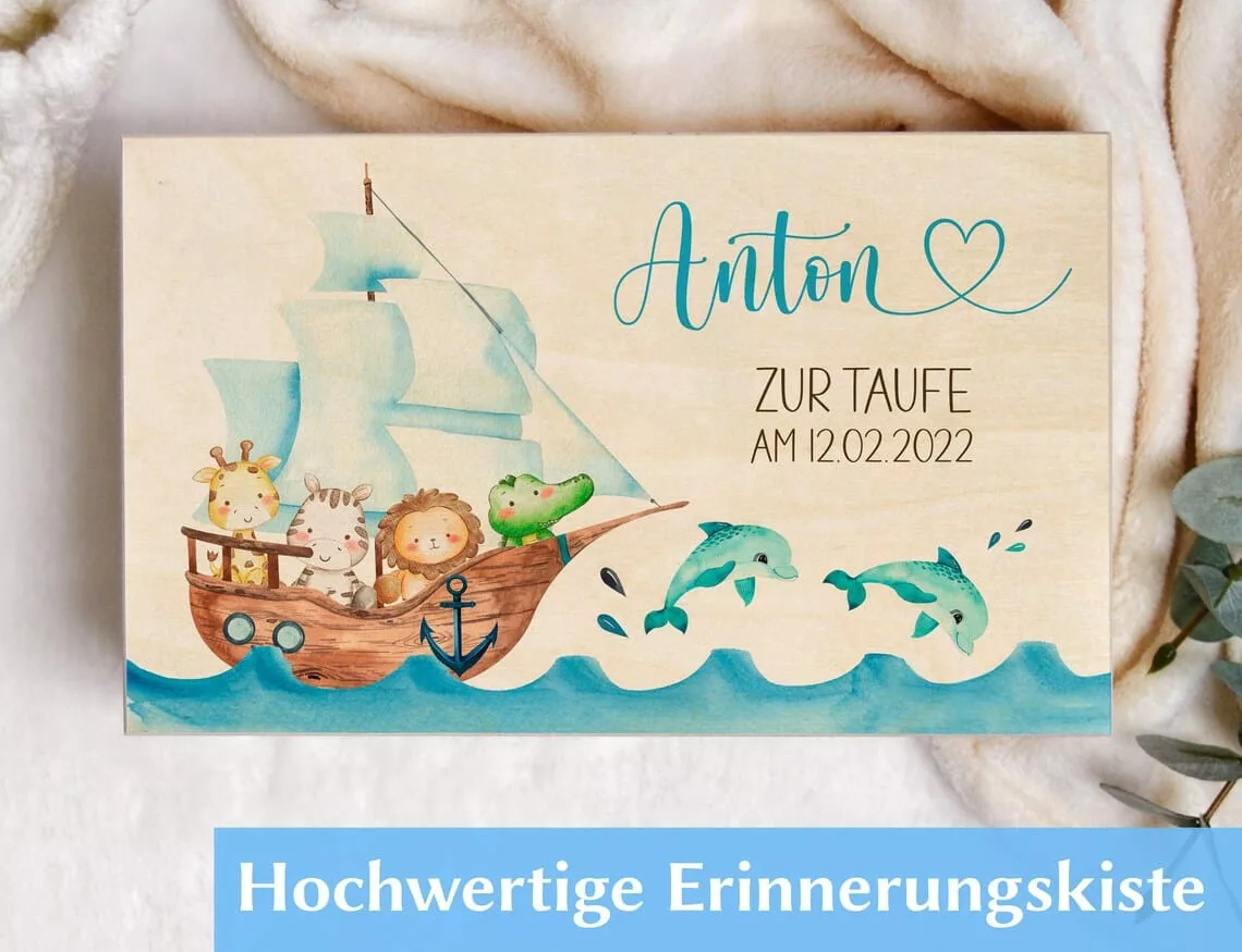 Erinnerungskiste zur Taufe