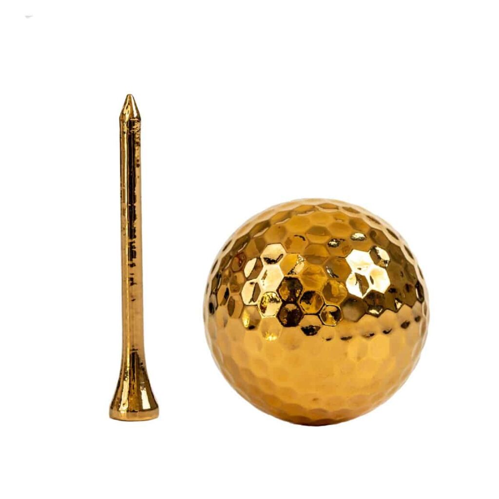23k vergoldetes Bambus Golf Tee