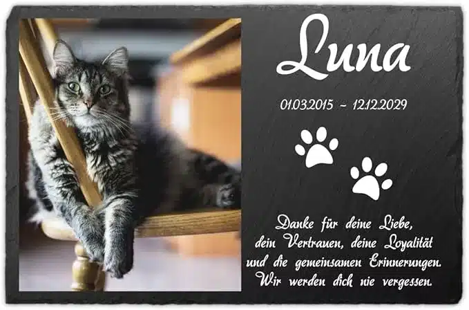 Polariodfoto Gedenktafel für Tiere
