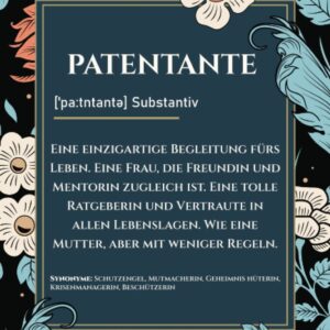 Geschenk für Patentante: Notizbuch mit schönem Spruch