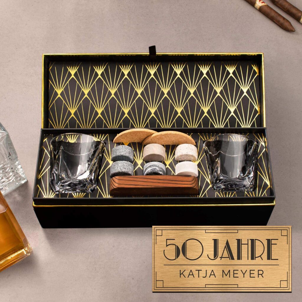 Whisky-Set zum 50. Geburtstag