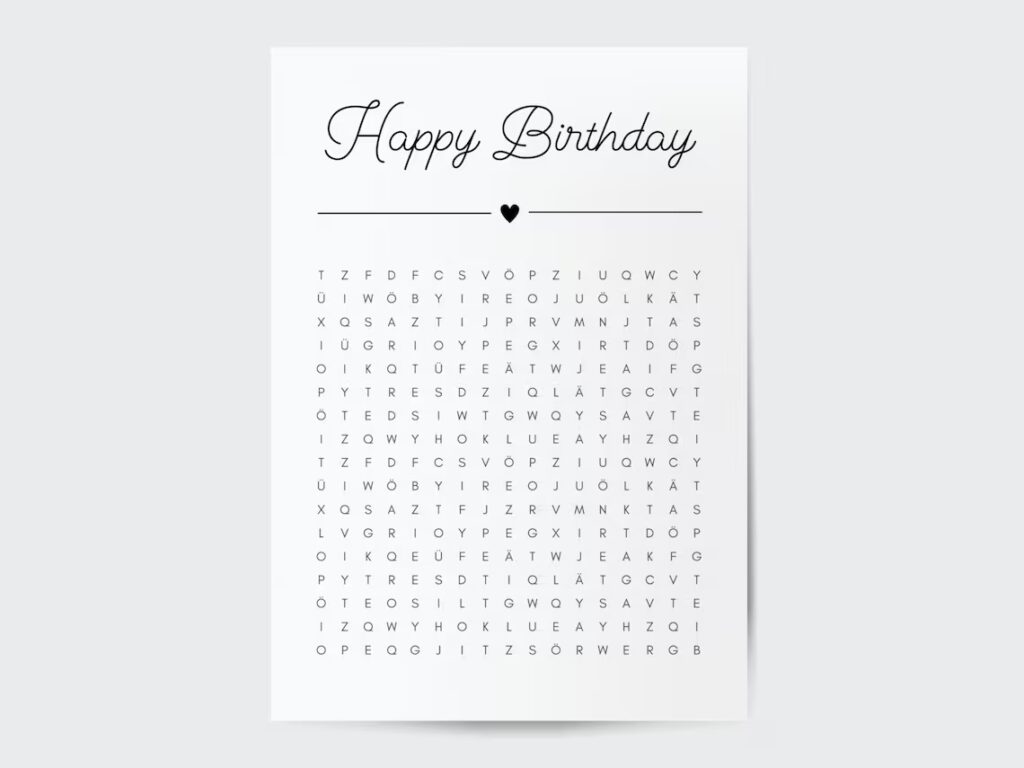 Geschenkrätsel zum 18. Geburtstag